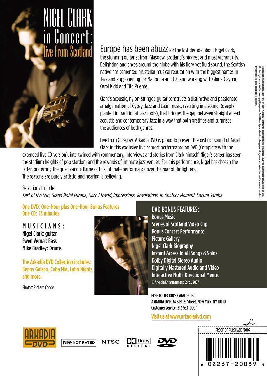 Nigel Clark In Concert: Live From Scotland (Dvd + Cd) 2 Nigel Clark In Concert: Live From Scotland (Dvd + Cd) b