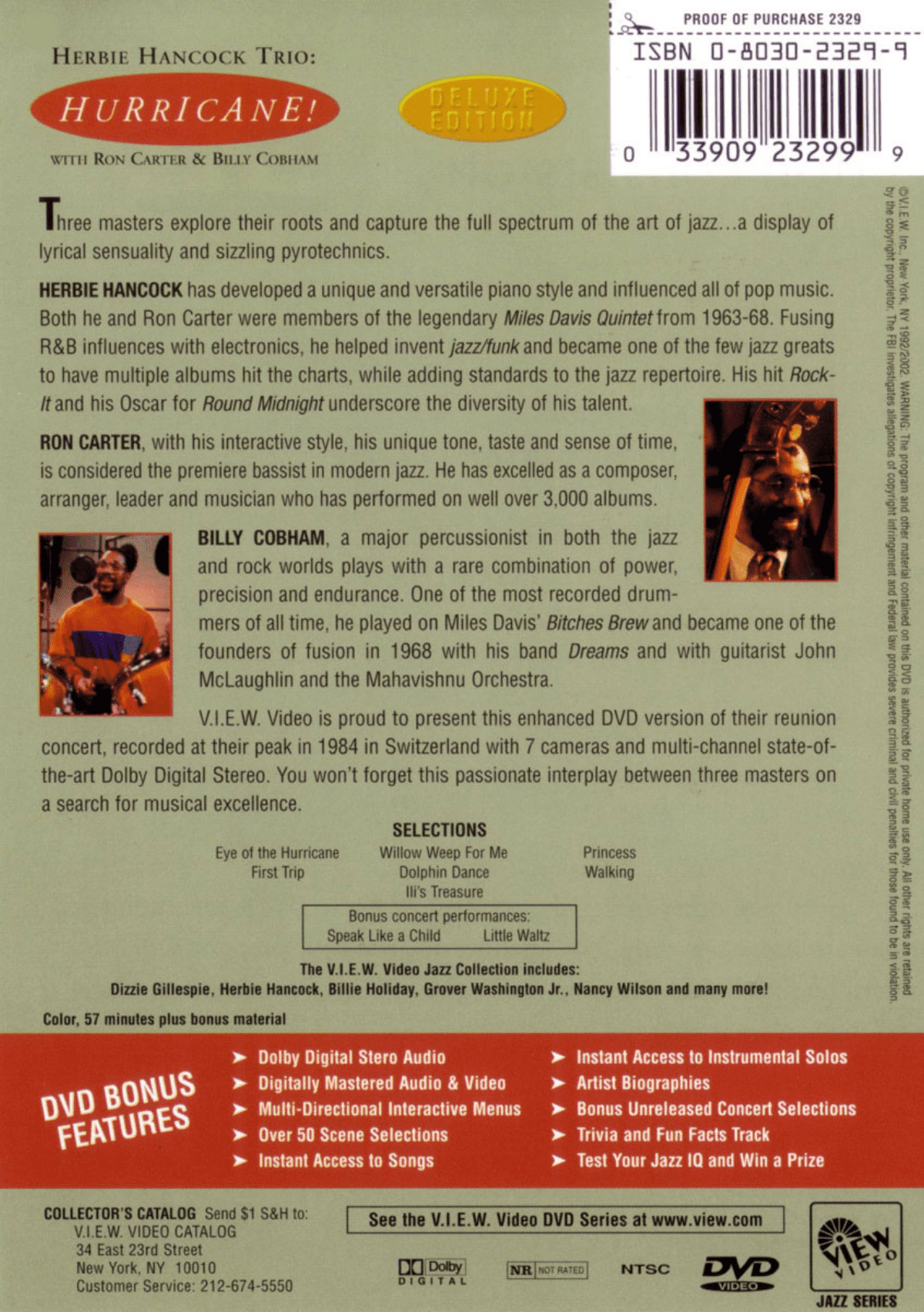 Herbie Hancock Trio: Hurricane! (with Ron Carter & Billy Cobham