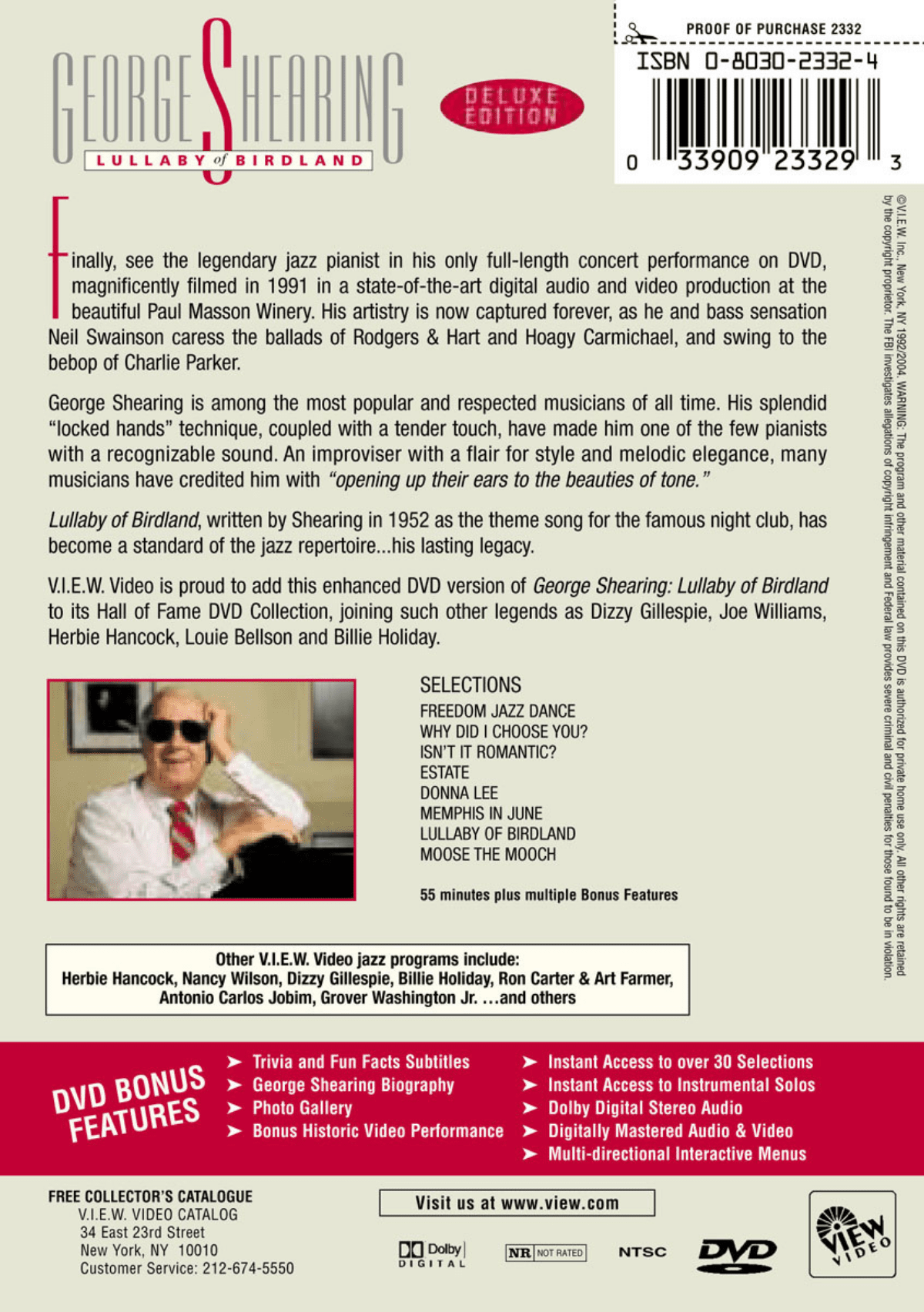George Shearing: Lullabye of Birdland 2 George Shearing: Lullabye of Birdland - Image 2