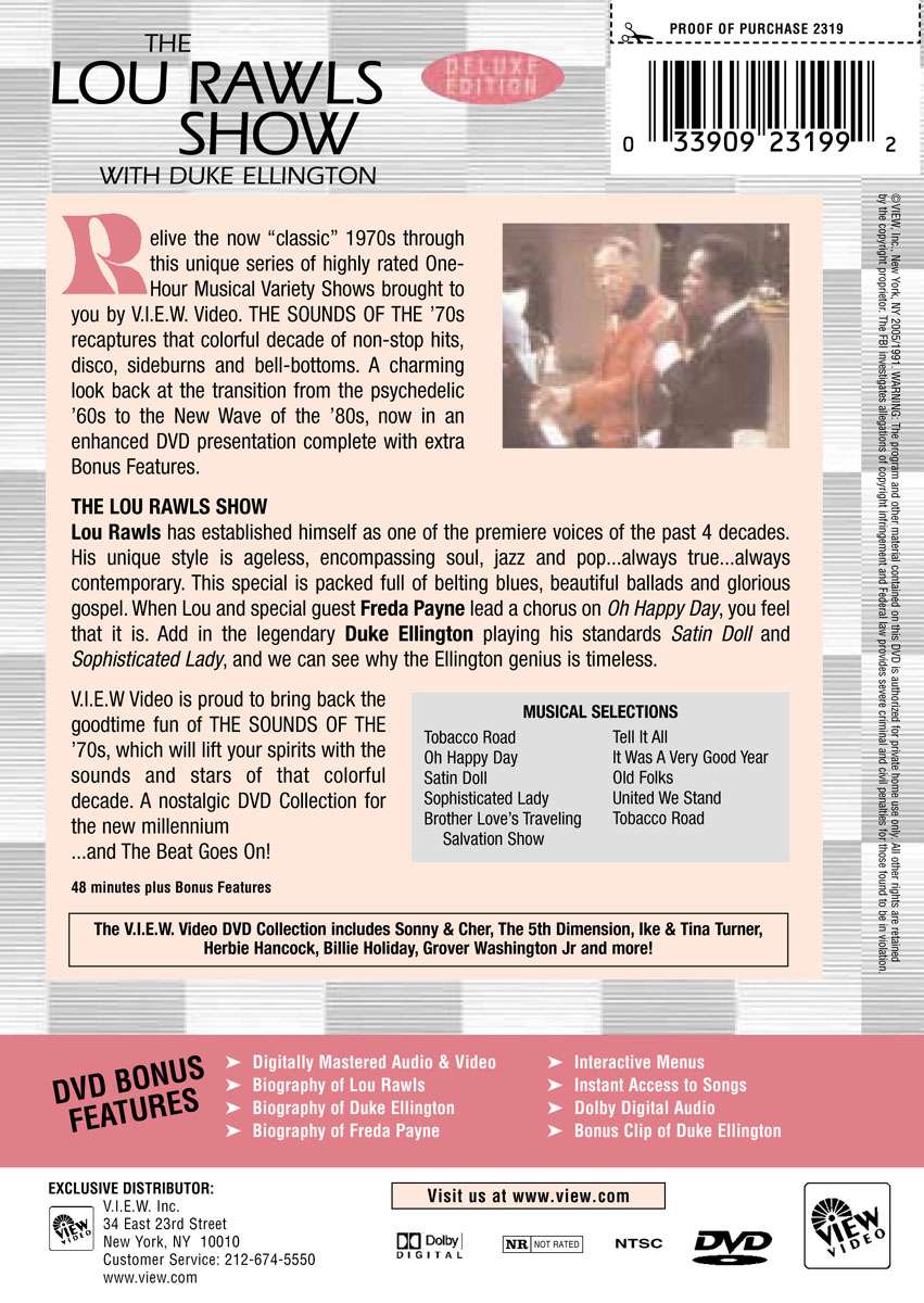 Lou Rawls Show DVD 2 Lou Rawls Show DVD - Image 2
